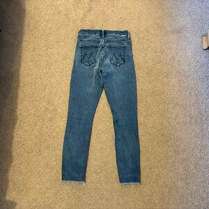 Mother Denim - high rise ankle fray Jeans size 25 (stretch fits like 26)